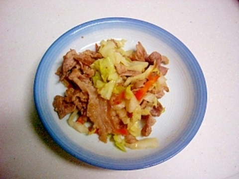 豚肉と野菜の洋風コンソメ炒め